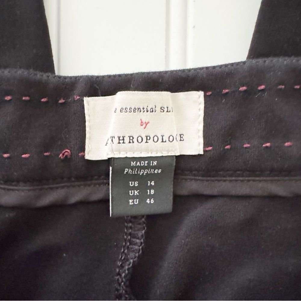 Anthropologie The Essential Slim Trousers - Size 14 - Picture 4 of 6